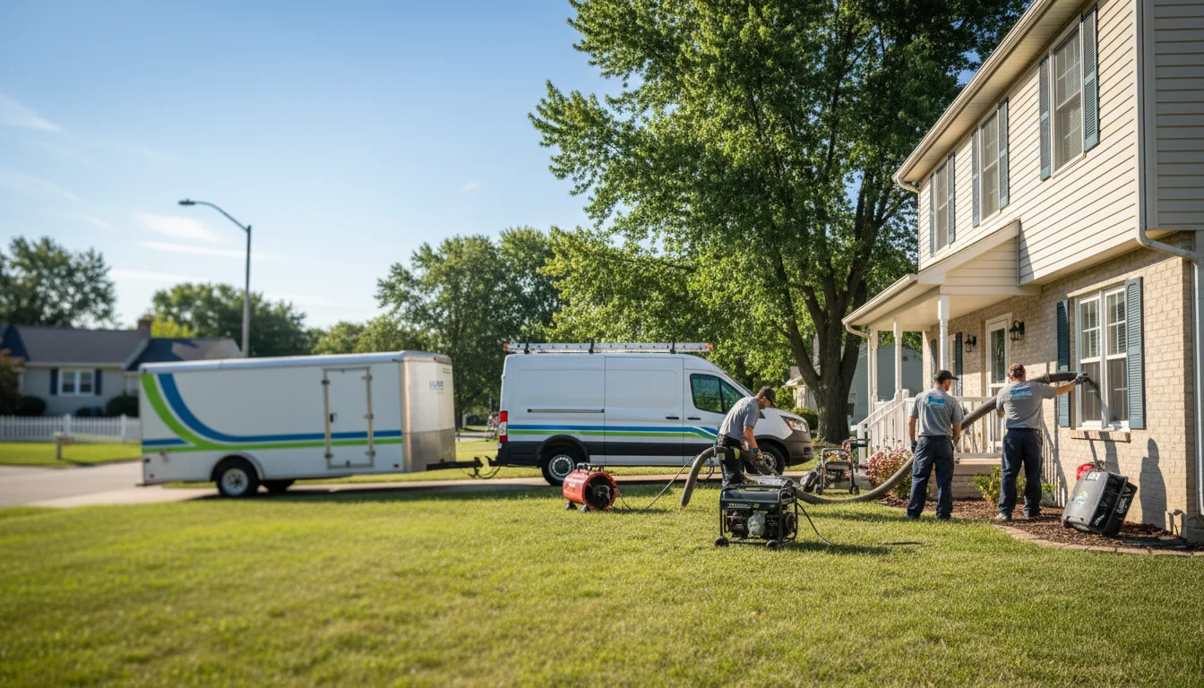 Flooded Basement Restoration And Cleanup With Repair in Willow Springs, IL near me